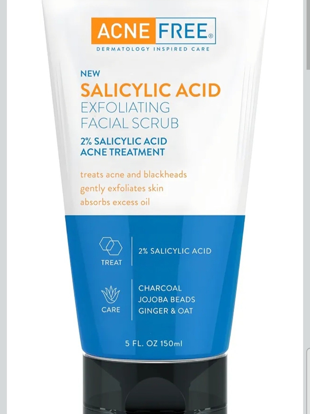 Salicylic Acid Exfoliating Facial Scrub - Blue/White